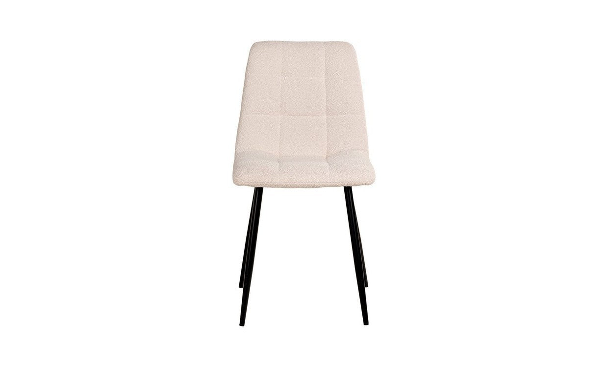 Set 2 Sedie Middelfart, Bianco, Poliestere, 55x44x86 cm, EPIKASA