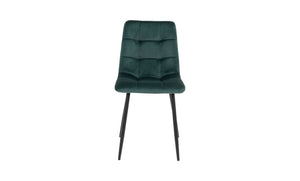 Set 2 Sedie Middelfart, Verde, Velluto, 55x44x86 cm, EPIKASA