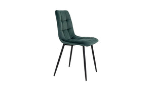 Set di 2 Sedie Middelfart, Verde, Velluto, 55x44x86 cm, EPIKASA