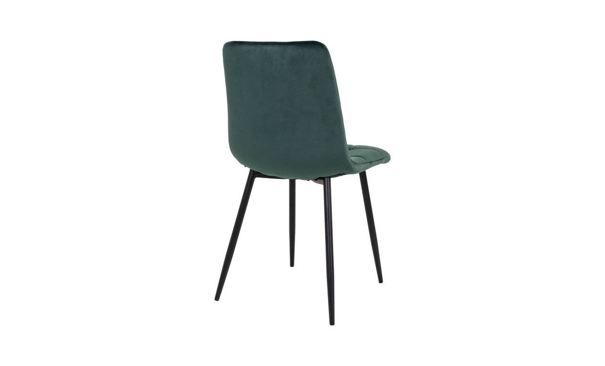 Set 2 Sedie Middelfart, Verde, Velluto, 55x44x86 cm, EPIKASA