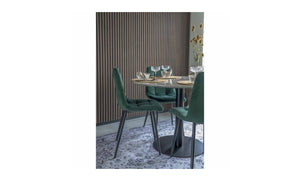 Set di 2 Sedie Middelfart, Verde, Velluto, 55x44x86 cm, EPIKASA