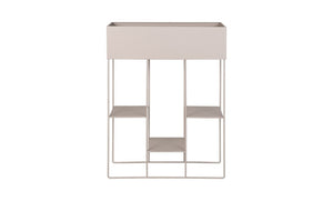 Vaso per Piante Rabo, Beige, Metallo, 60x25x80 cm, EPIKASA