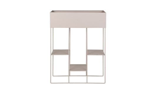 Vaso per Piante Rabo, Beige, Metallo, 60x25x80 cm, EPIKASA