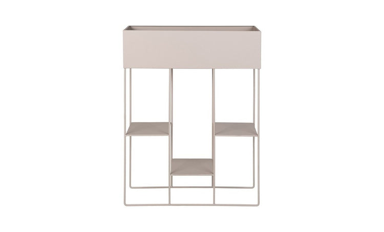 Vaso per Piante Rabo, Beige, Metallo, 60x25x80 cm, EPIKASA