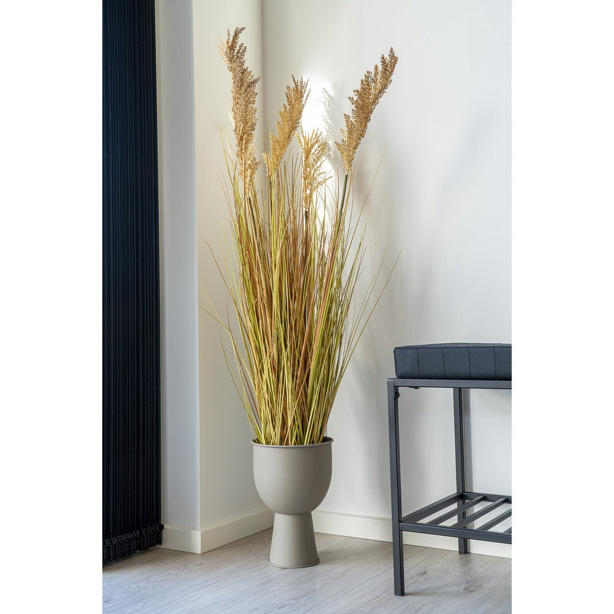 Pianta Artificiale Sorgo, Marrone, Polietilene, 35x30x110 cm, EPIKASA