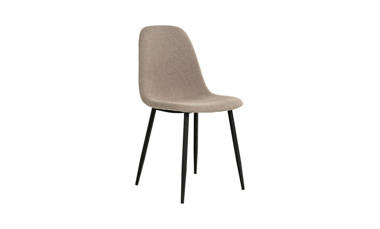 Set di 2 Sedie Stockholm, Beige, Tessuto, 50x47x86 cm, EPIKASA