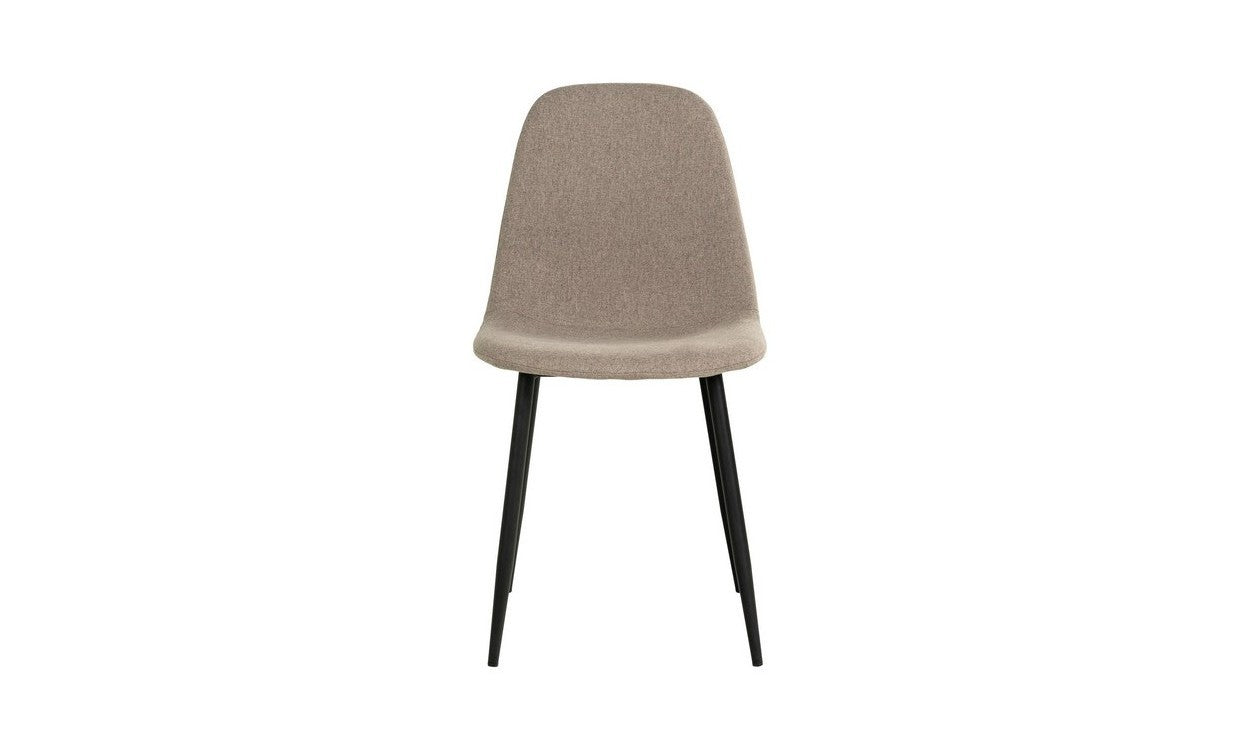 Set di 2 Sedie Stockholm, Beige, Tessuto, 50x47x86 cm, EPIKASA