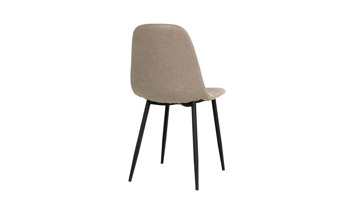 Set 2 Sedie Stockholm, Beige, Tessuto, 50x47x86 cm, EPIKASA