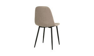 Set 2 Sedie Stockholm, Beige, Tessuto, 50x47x86 cm, EPIKASA