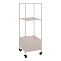 Carrello Torres, Beige, Metallo, 35x35x106 cm, EPIKASA