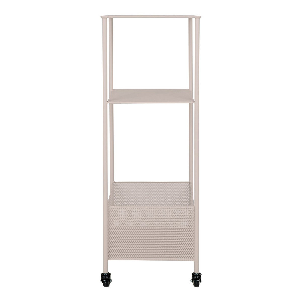 Carrello Torres, Beige, Metallo, 35x35x106 cm, EPIKASA