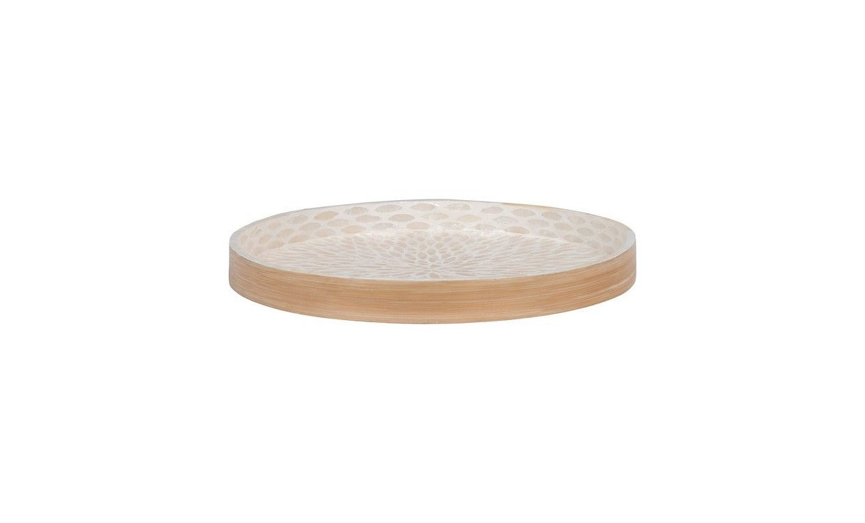 Vassoio Tray, Beige, Bamboo, 40x40x3,5 cm, EPIKASA