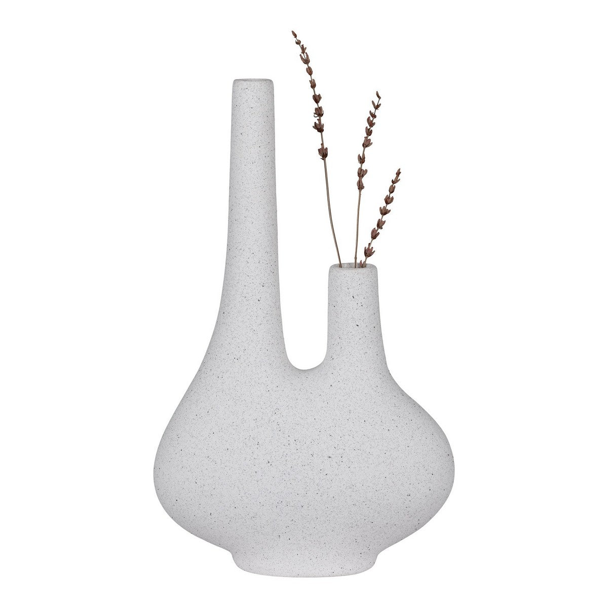 Vaso Decorativo Dandelion, Bianco, Dolomite, 11,5x23x37 cm, EPIKASA