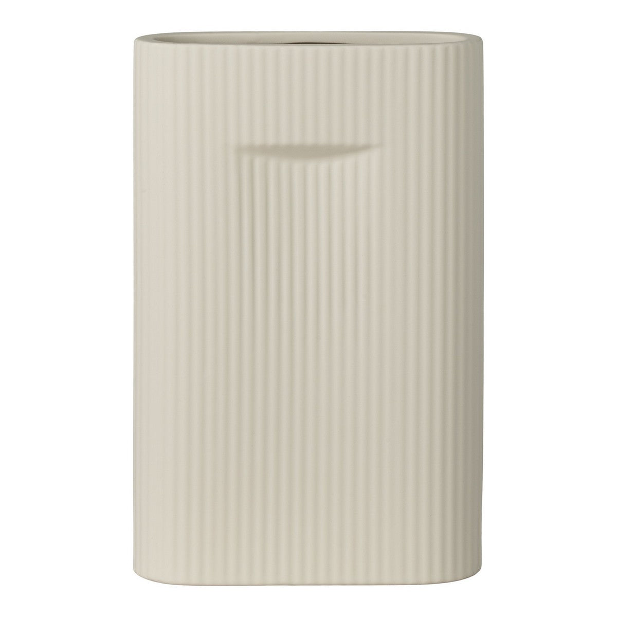 Vaso Decorativo Foxglove, Bianco, Gres, 6,5x16,5x26 cm, EPIKASA