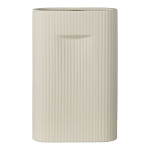 Vaso Decorativo Foxglove, Bianco, Gres, 6,5x16,5x26 cm, EPIKASA