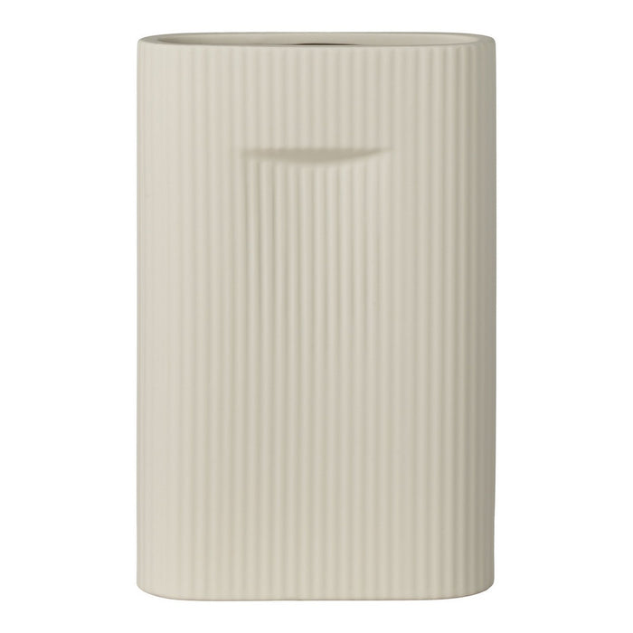 Vaso Decorativo Foxglove, Bianco, Gres, 6,5x16,5x26 cm, EPIKASA