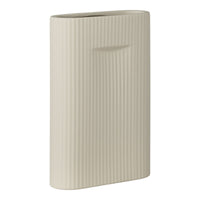 Vaso Decorativo Foxglove, Bianco, Gres, 6,5x16,5x26 cm, EPIKASA