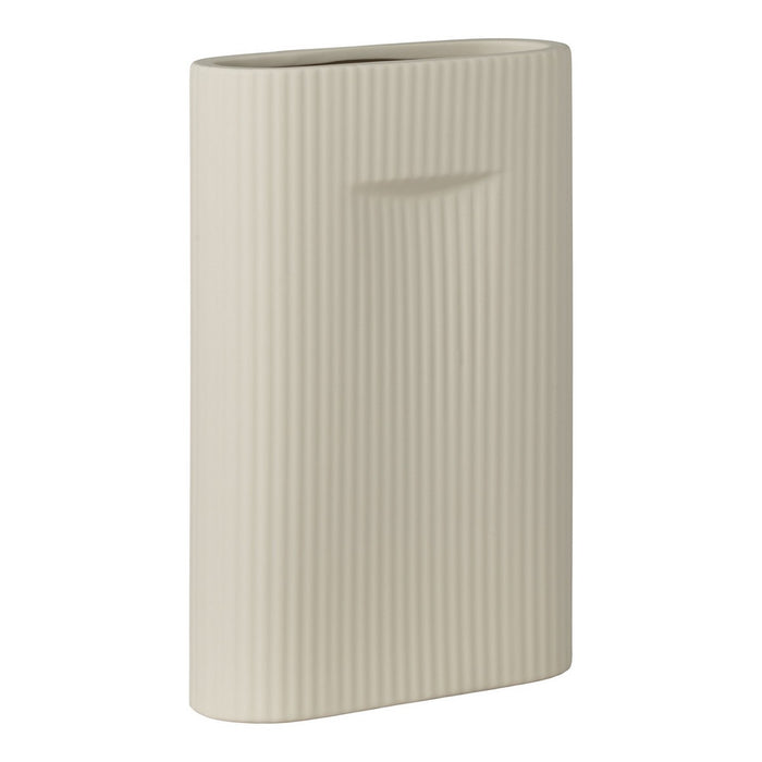 Vaso Decorativo Foxglove, Bianco, Gres, 6,5x16,5x26 cm, EPIKASA