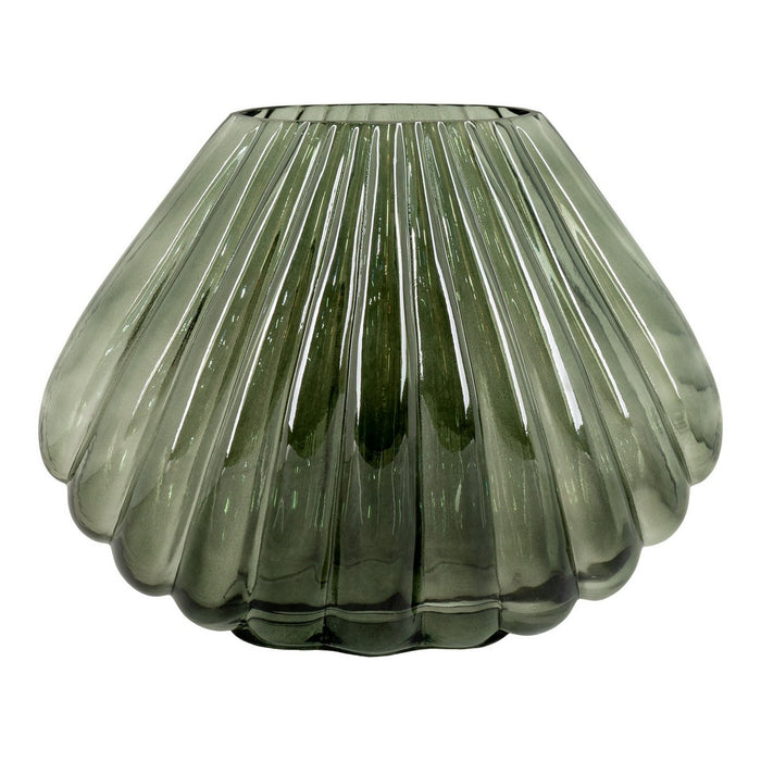 Vaso Decorativo Grass, Verde, Vetro, 11,5x29x22 cm, EPIKASA