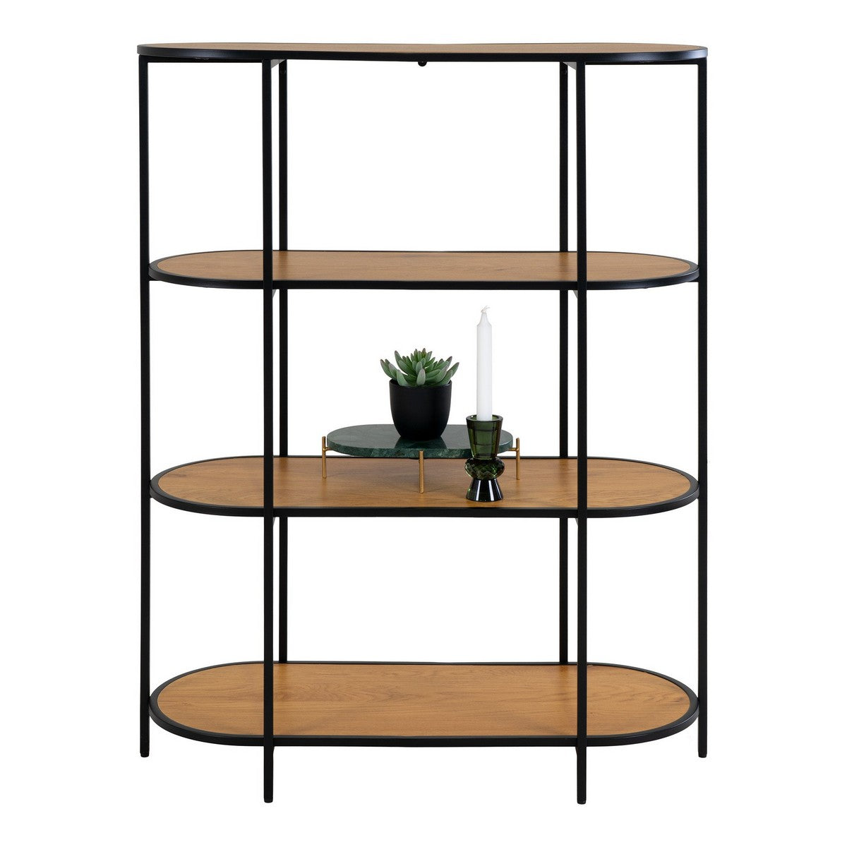 Libreria Vita, Marrone, Metallo, 36x85x111 cm, EPIKASA