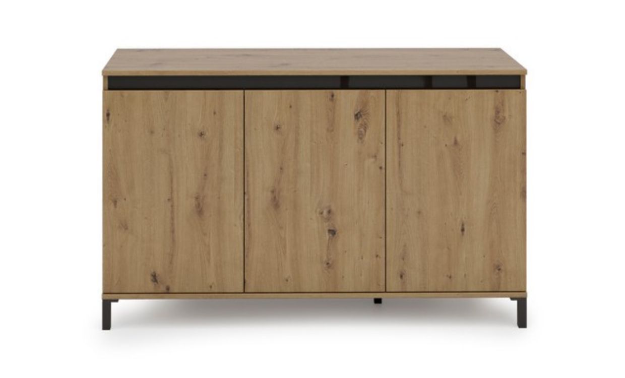 Mobile Multiuso Genio, Rovere, Truciolare Melaminico, 138x84x40 cm, EPIKASA