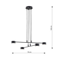 Lampada a Sospensione Retro, Bianco, Acciaio, 49x49x73 cm, EPIKASA