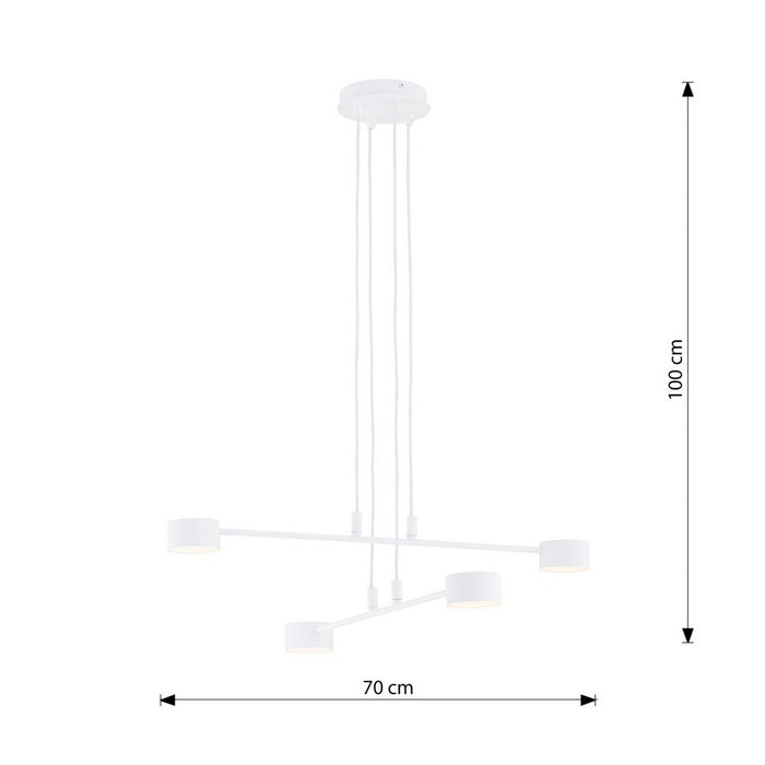 Lampada a Sospensione Retro, Marrone, Acciaio, 32,5x32,5x45 cm, EPIKASA