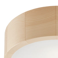 Lampada a Soffitto Eveline, Marrone, Legno, 27x27x8 cm, EPIKASA