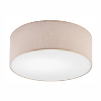 Lampada a Soffitto Vivian, Beige, Plastica, 35x35x13 cm, EPIKASA