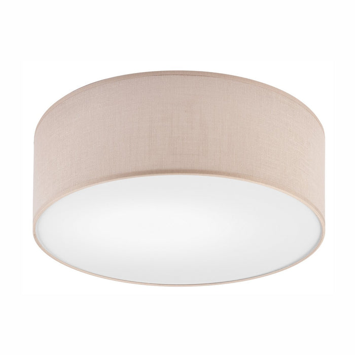 Lampada a Soffitto Vivian, Beige, Plastica, 35x35x13 cm, EPIKASA