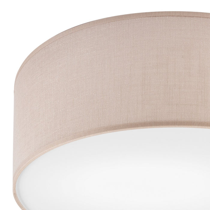 Lampada a Soffitto Vivian, Beige, Plastica, 35x35x13 cm, EPIKASA