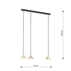 Lampada a Soffitto Vivian, Beige, Plastica, 35x35x13 cm, EPIKASA