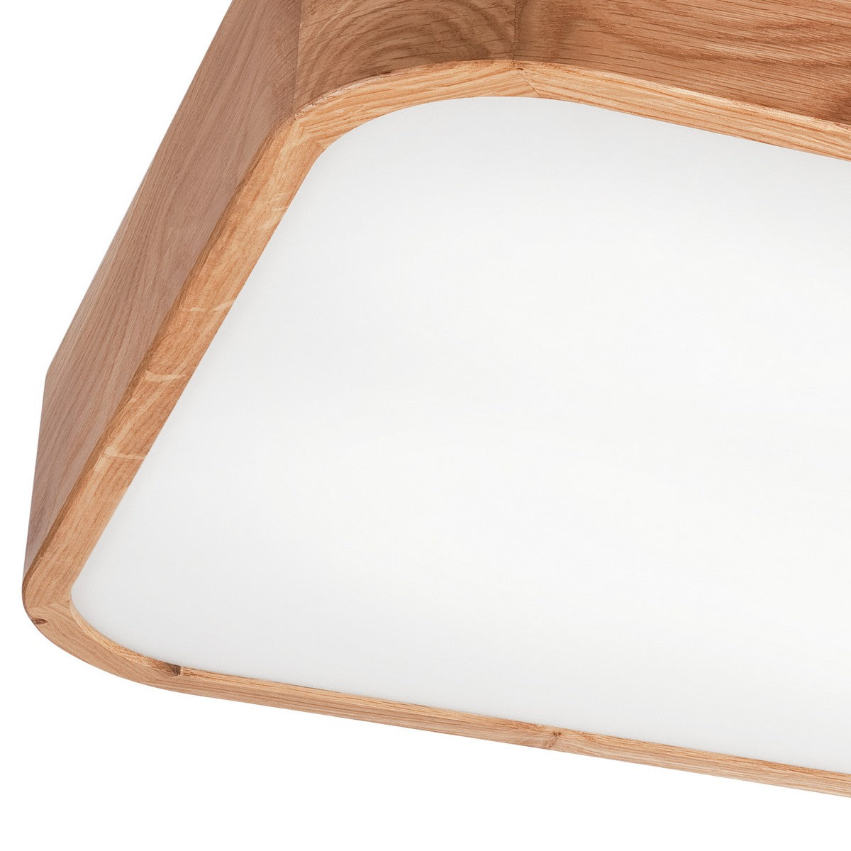 Lampada a Soffitto Gaspar, Marrone, Legno, 45x45x8 cm, EPIKASA