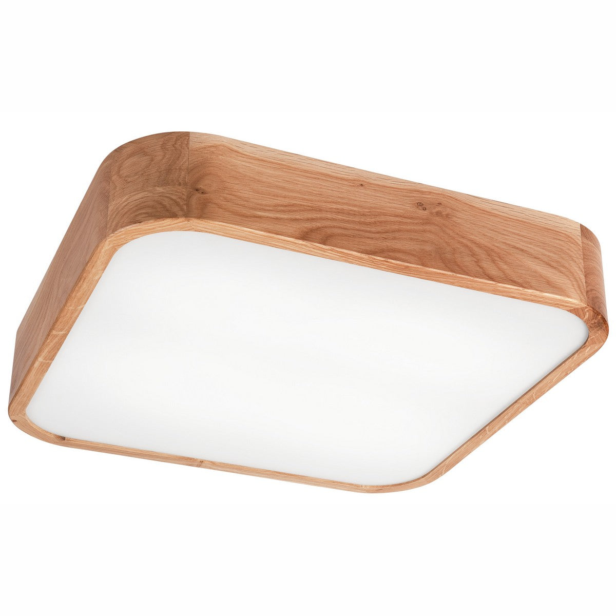 Lampada a Soffitto Gaspar, Marrone, Legno, 45x45x8 cm, EPIKASA