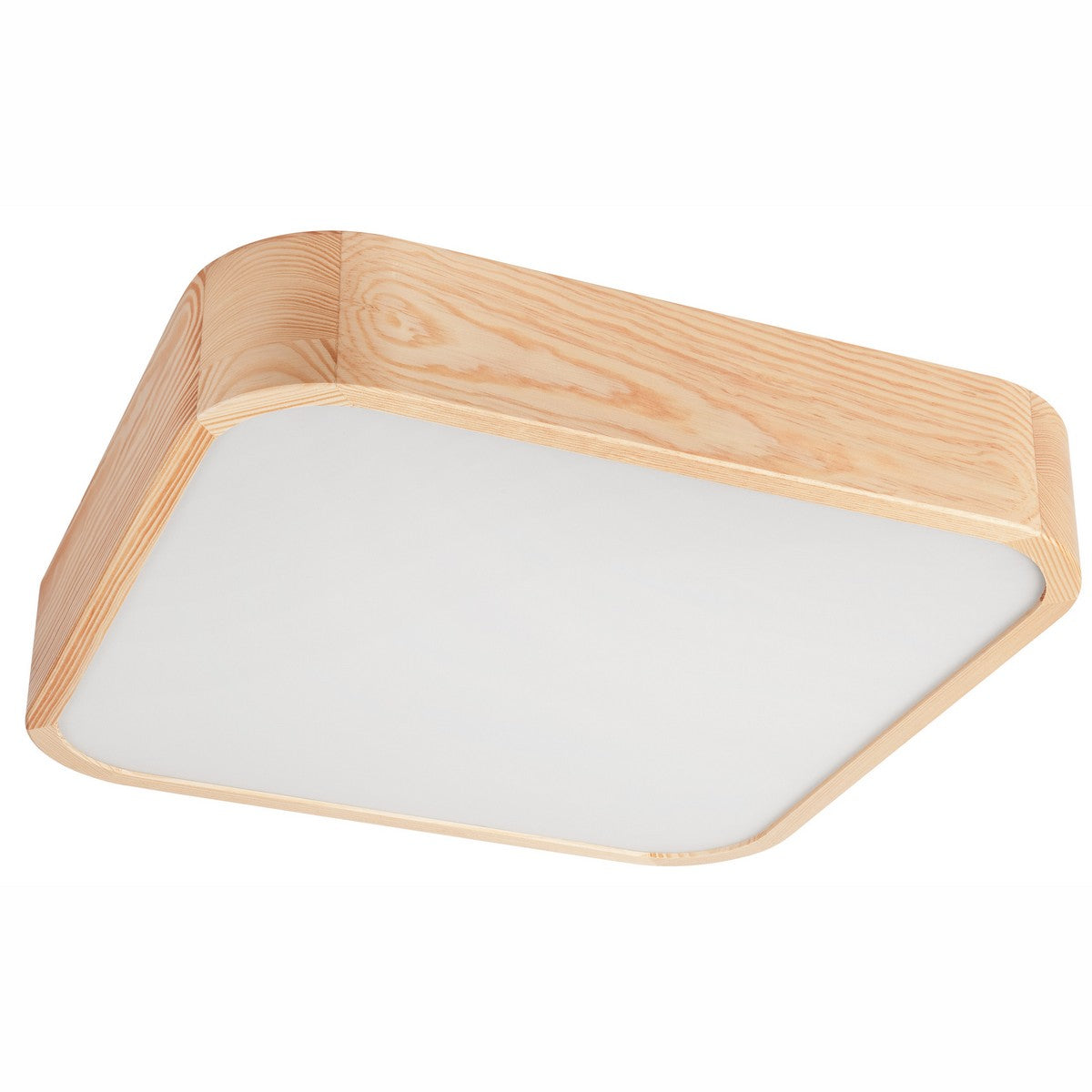 Lampada a Soffitto Gaspar, Marrone, Legno, 45x45x8 cm, EPIKASA