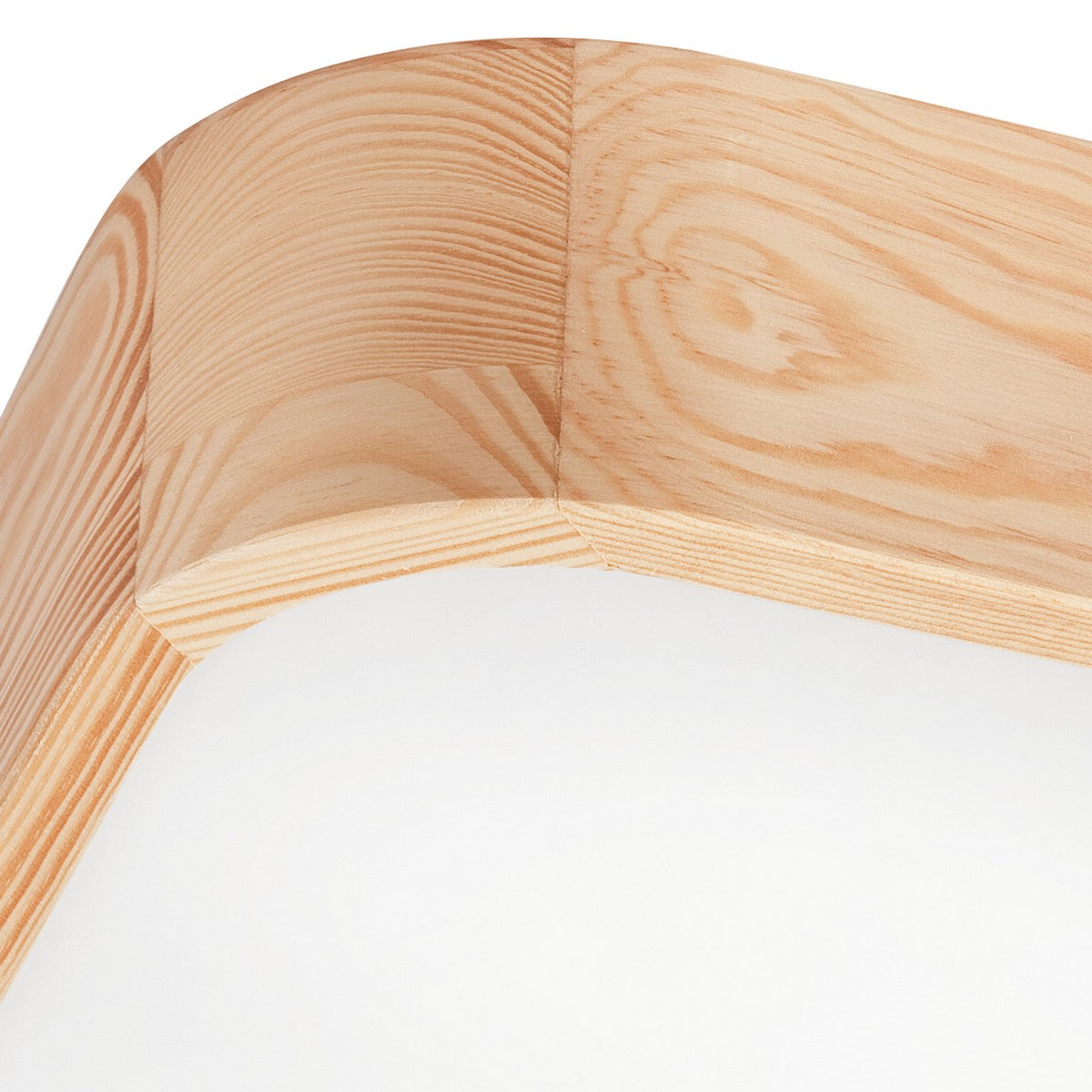 Lampada a Soffitto Gaspar, Marrone, Legno, 45x45x8 cm, EPIKASA