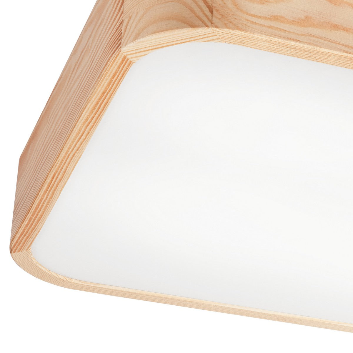 Lampada a Soffitto Gaspar, Marrone, Legno, 45x45x8 cm, EPIKASA