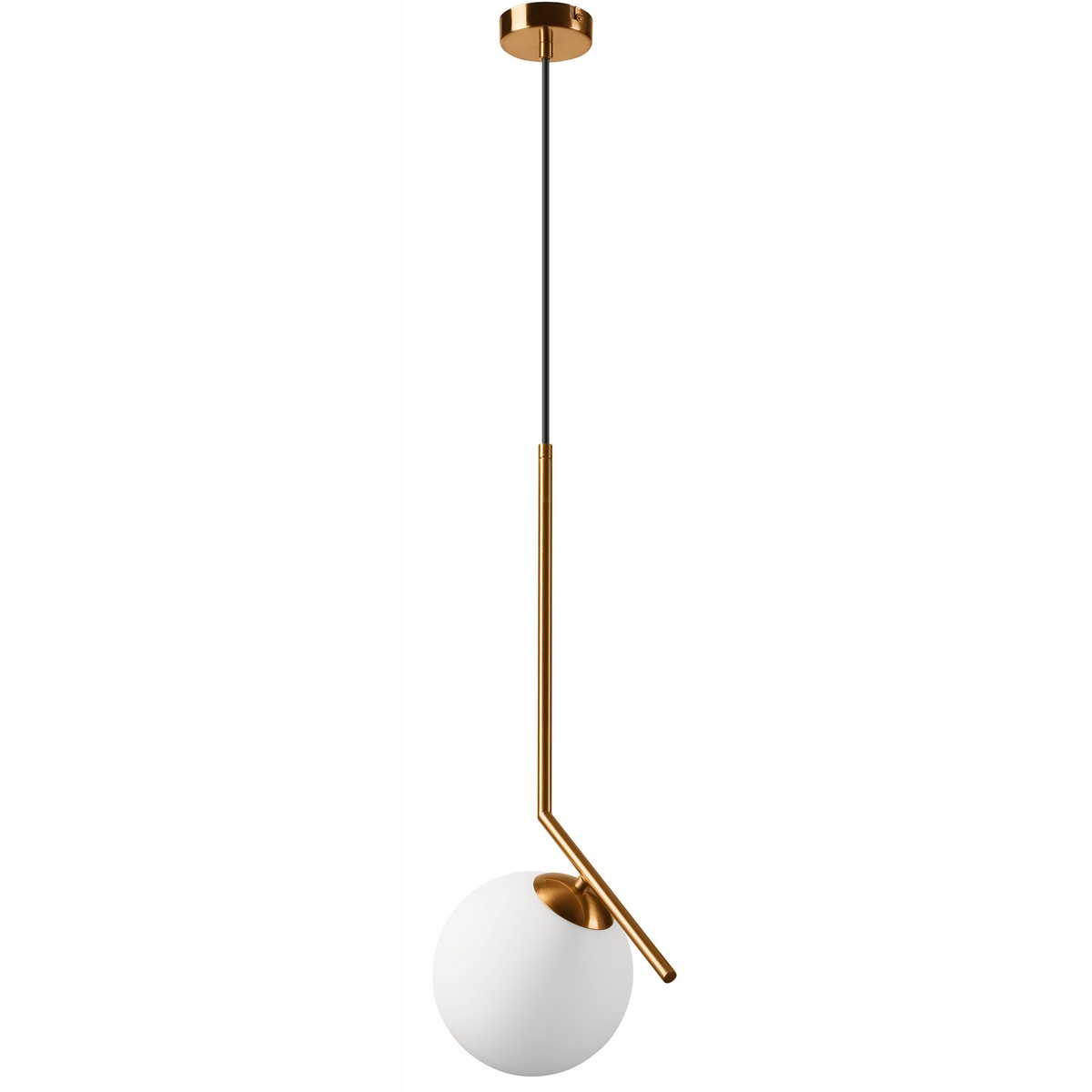 Lampada a Sospensione Amber, Ottone, Metallo, 30x30x130 cm, EPIKASA