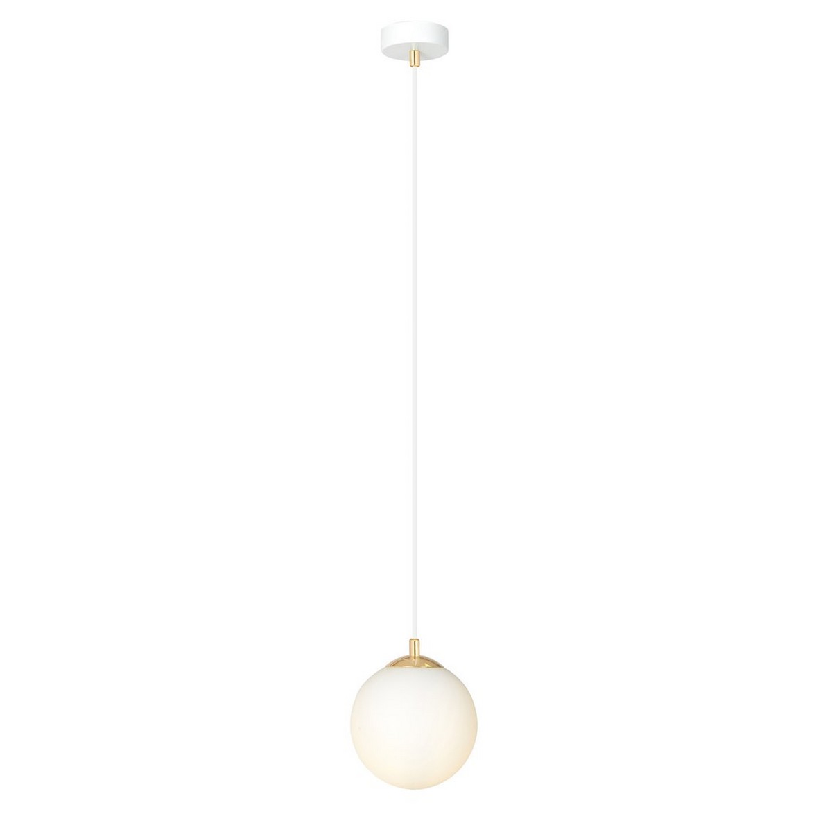 Lampada a Sospensione Royal, Bianco, Acciaio, 14x100x14 cm, EPIKASA