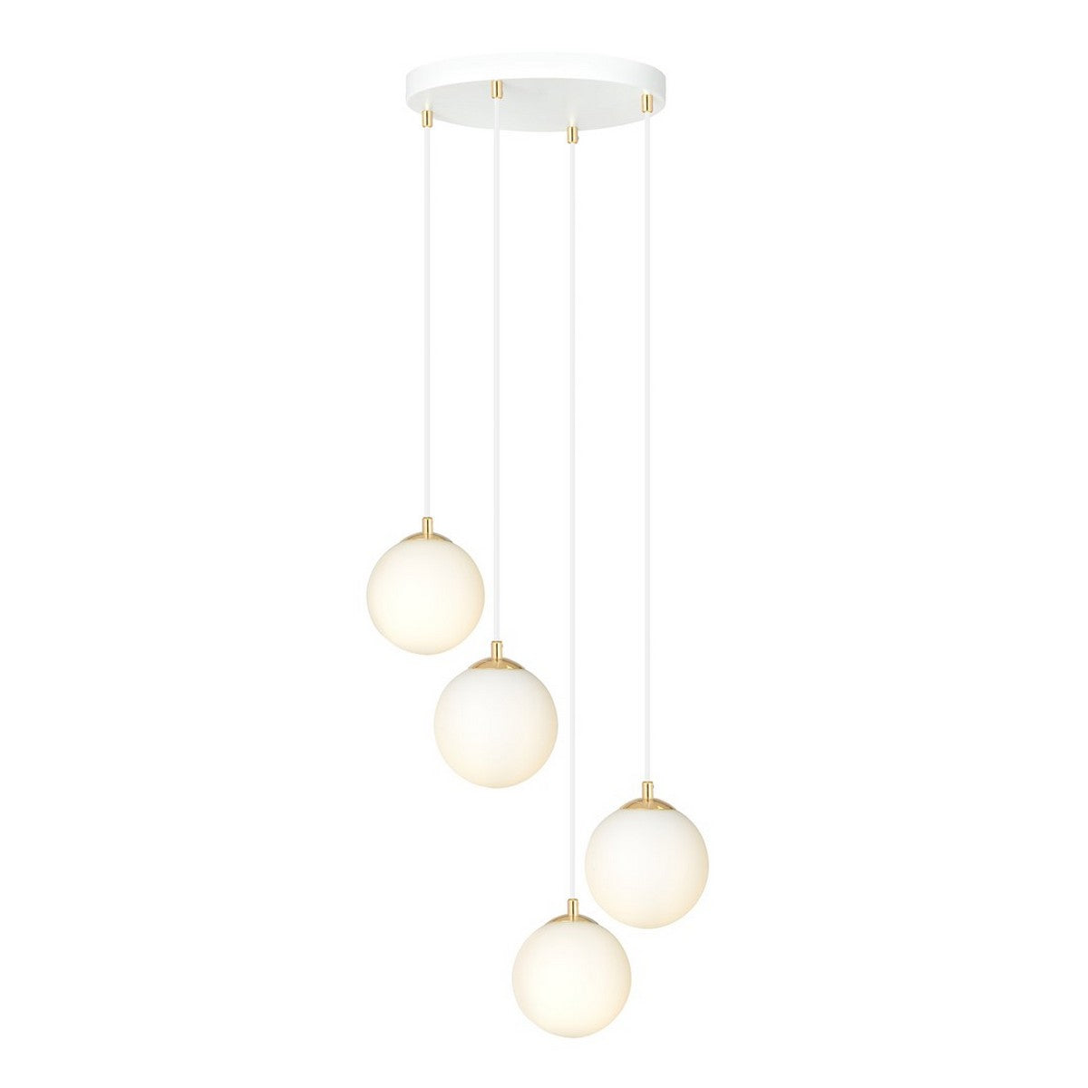 Lampada a Sospensione Royal, Bianco, Acciaio, 40x100x40 cm, EPIKASA