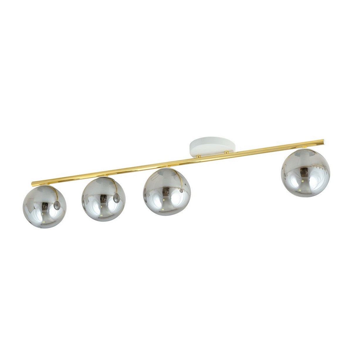 Lampada a Soffitto Monza, Oro, Acciaio, 100x20x14 cm, EPIKASA