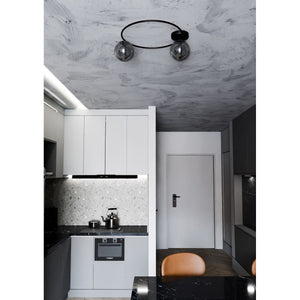 Lampada a Soffitto Sopra, Nero, Acciaio, 47x20x47 cm, EPIKASA