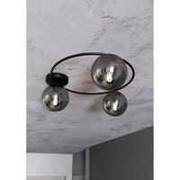 Lampada a Soffitto Sopra, Nero, Acciaio, 47x20x47 cm, EPIKASA