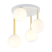 Lampada a Soffitto Dolce, Bianco, Acciaio, 40x40x47 cm, EPIKASA