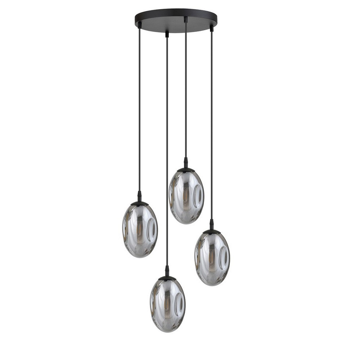 Lampada a Sospensione Astral, Grigio, Acciaio, 40x100x40 cm, EPIKASA