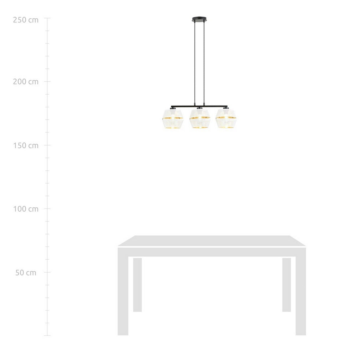 Lampada a Sospensione Malia, Bianco, Acciaio, 75x85x15 cm, EPIKASA