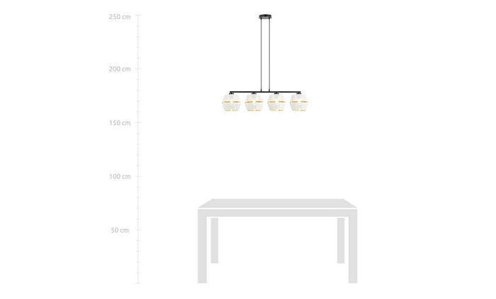 Lampada a Sospensione Malia, Bianco, Acciaio, 100x85x15 cm, EPIKASA