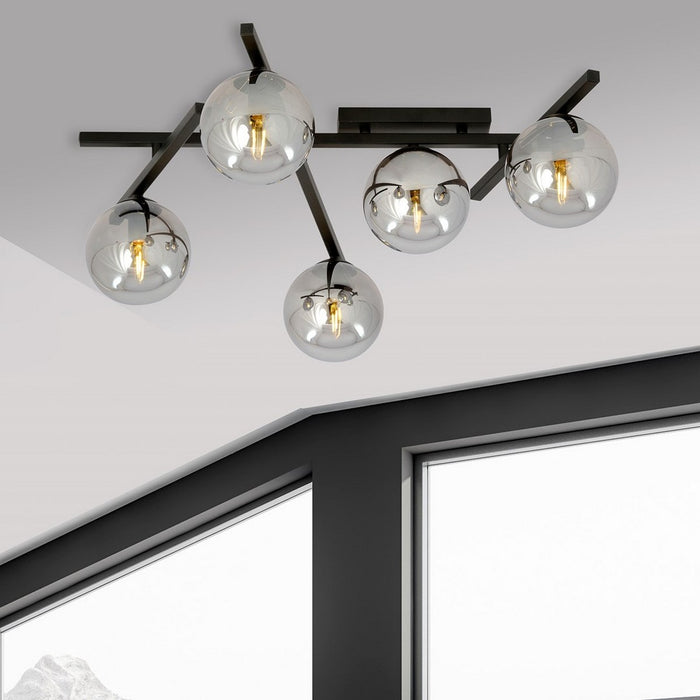 Lampada a Soffitto Smart, Nero, Acciaio, 67x25x50 cm, EPIKASA