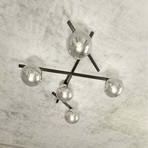 Lampada a Soffitto Smart, Nero, Acciaio, 67x25x50 cm, EPIKASA