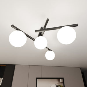 Lampada a Soffitto Smart, Nero, Acciaio, 63x25x50 cm, EPIKASA